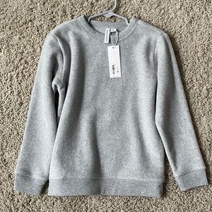 Janie and Jack Gray Kids Fleece Pullover Sweater Sweatshirt Sz 6 NEW